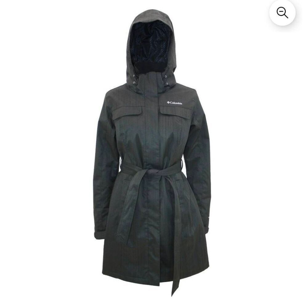 🔥Columbia Black Radiant Maiden Trench Coat Small